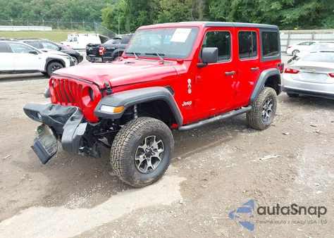 2019 Jeep Wrangler Unlimited Sport S 4X4 из США, поврежденный, VIN 1C4HJXDGXKW586741